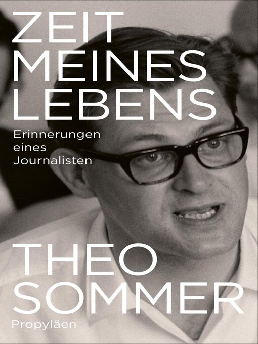 Title details for Zeit meines Lebens by Theo Sommer - Available